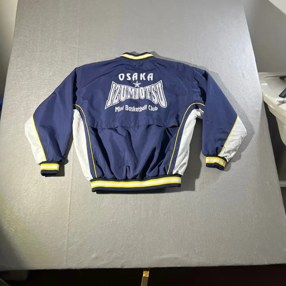 Converse Competition Kids Navy Snap Windbreaker Jacket 160